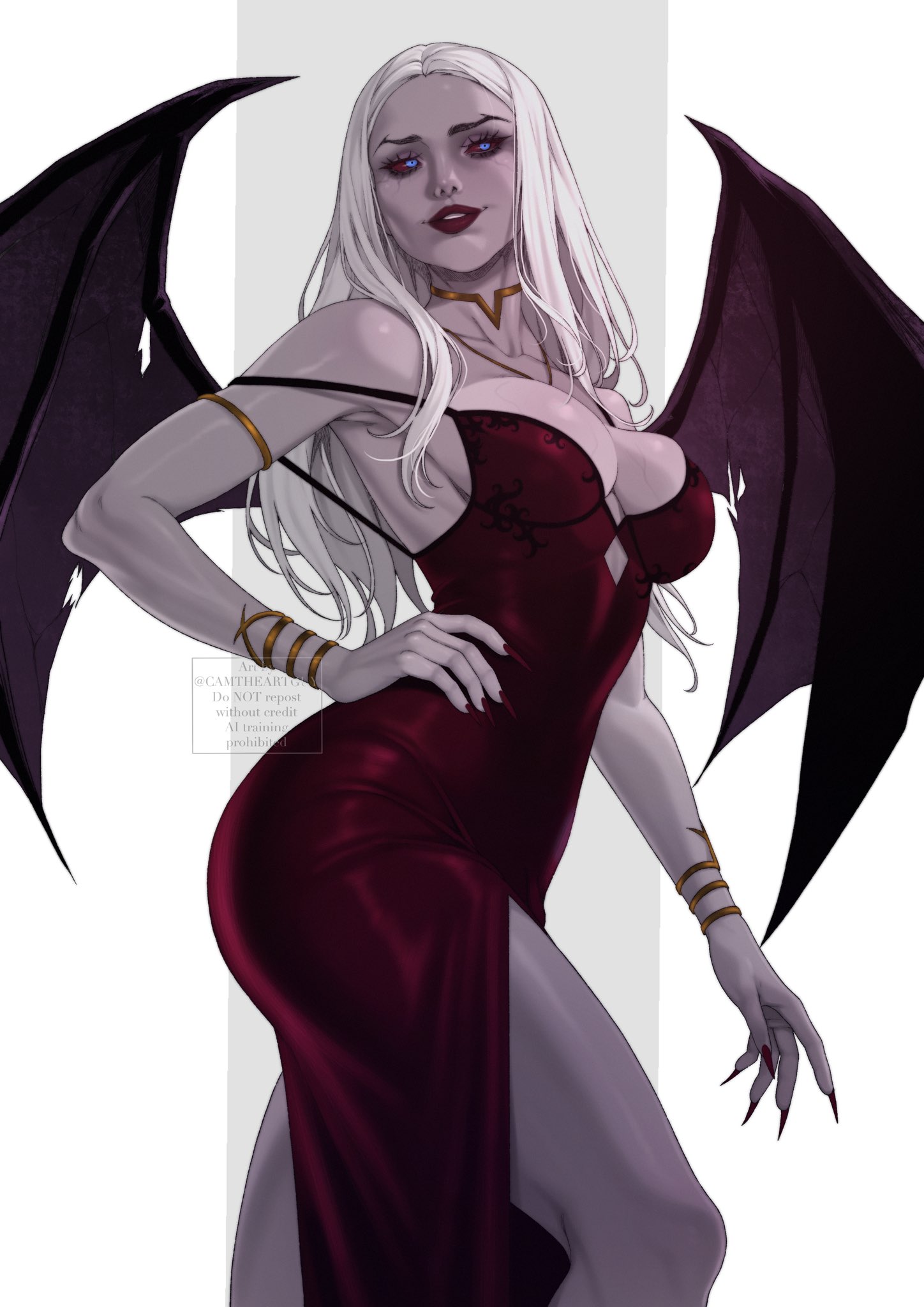 1girls, camtheartguy, carmilla (castlevania), castlevania, castlevania (netflix), female, female only, vampire girl, white hair