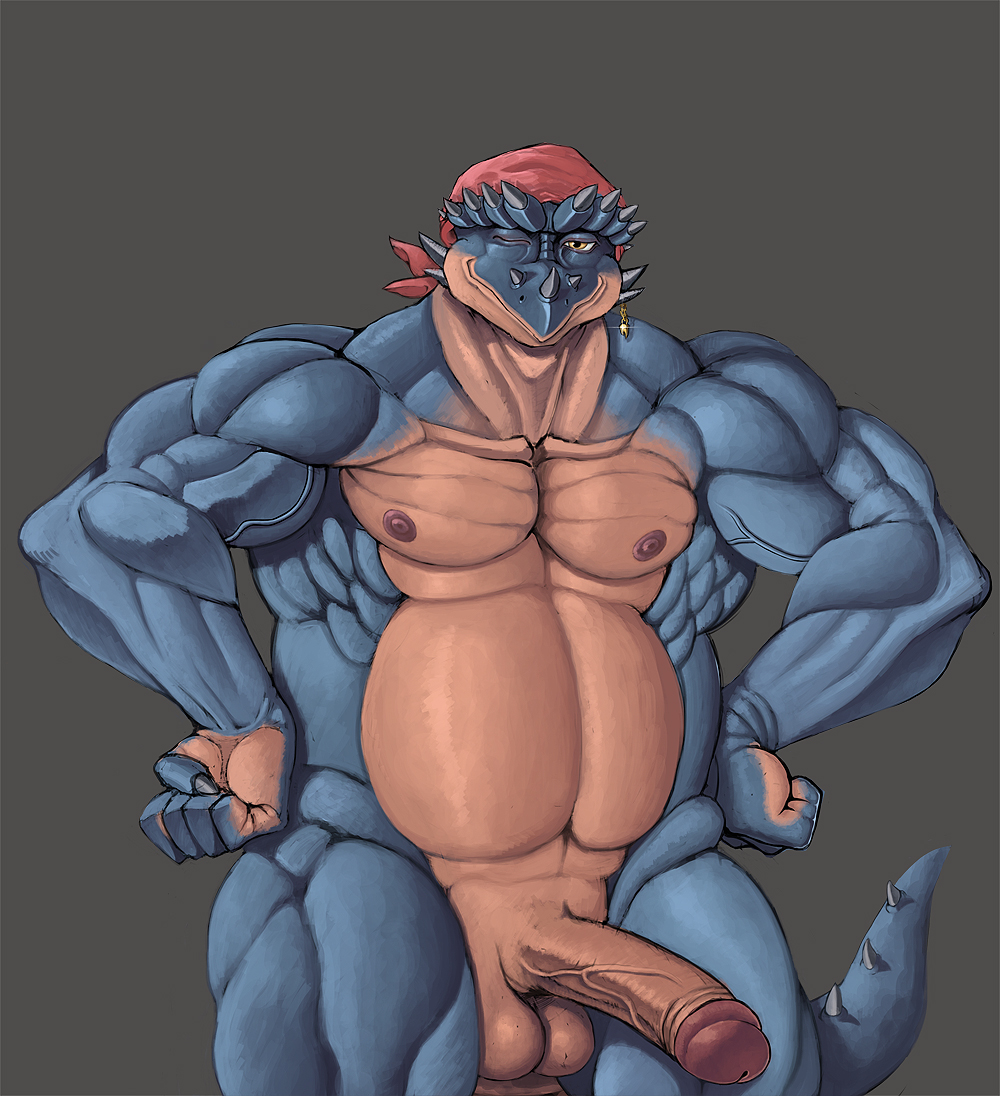 anthro dinosaur dinosaurs_(series) front_view male male_only scalie solo spike_(dinosaurs) tagme