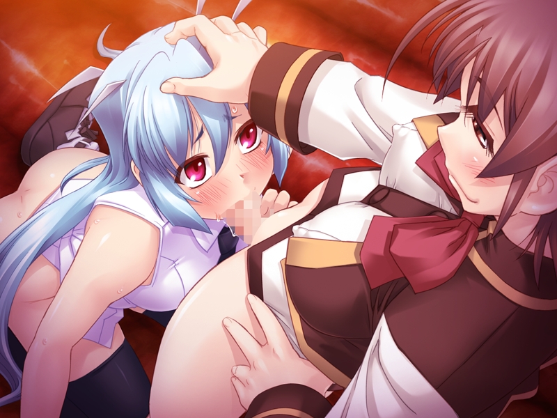 1futa 1girls ass black_legwear black_thighhighs blue_hair blush bottomless breasts brown_eyes brown_hair censored cg clothing curvy embarrassed erect_nipples erect_nipples_under_clothes erection fellatio female female_penetrated from_above futa_on_female futa_penetrating futanari happy insertion large_ass large_breasts long_hair looking_up mahou_shoujo_isuka nipple_bulge nipples oral penis pixelated_penis school_uniform shaved_pussy short_hair smug stockings tied_hair twintails