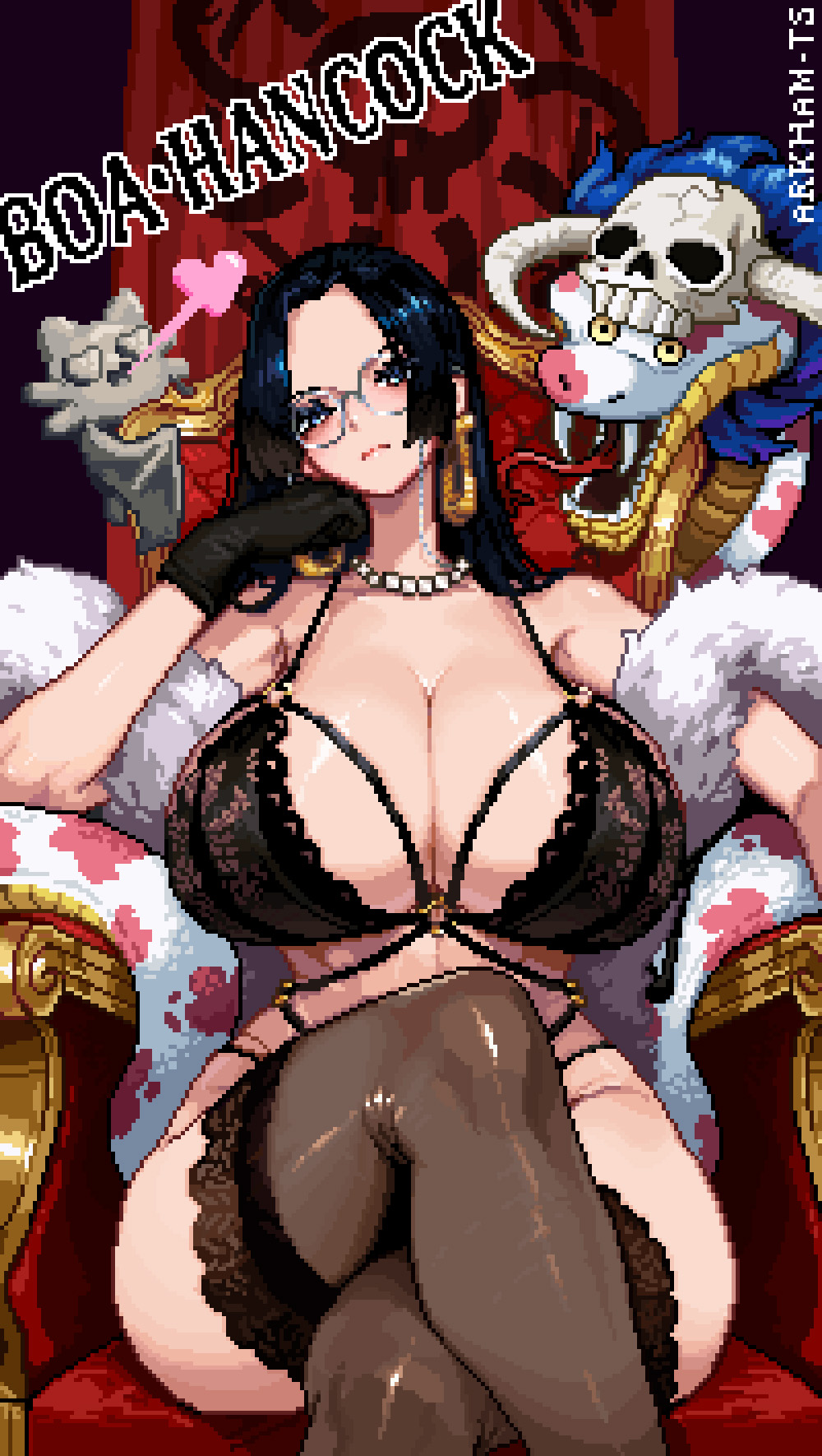 arkham-ts, big breasts, boa hancock, breasts, female, female only, lingerie, one piece, salome (one piece), tagme
