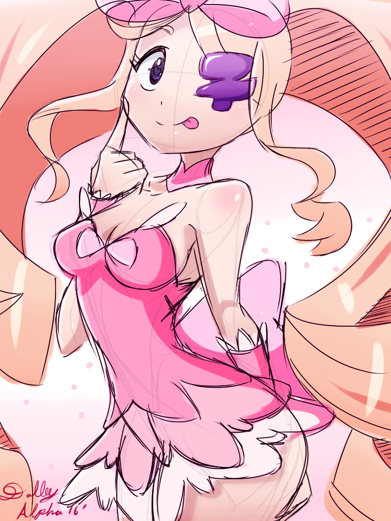 1girls, bare shoulders, blonde hair, blonde-haired female, dalley le alpha, female, female focus, female only, harime nui, kill la kill, solo, solo female, solo focus, tagme