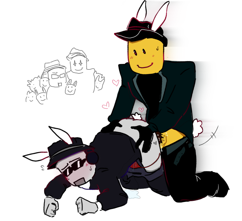 bunny_ears chance_(forsaken) doggy_style dream_game forsaken_(roblox) mafioso_(dream_game) plap