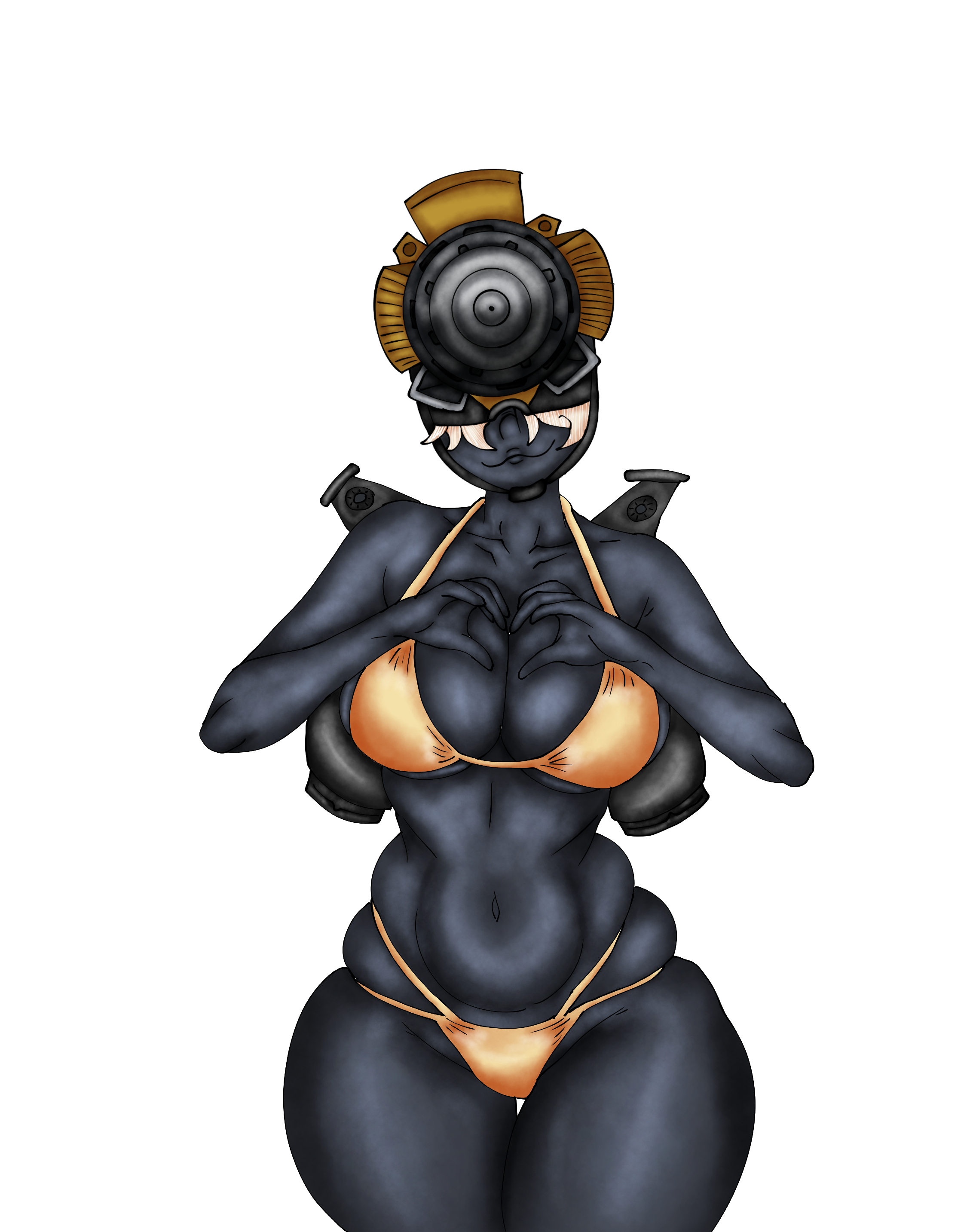 Satisfaction glows in her eyes