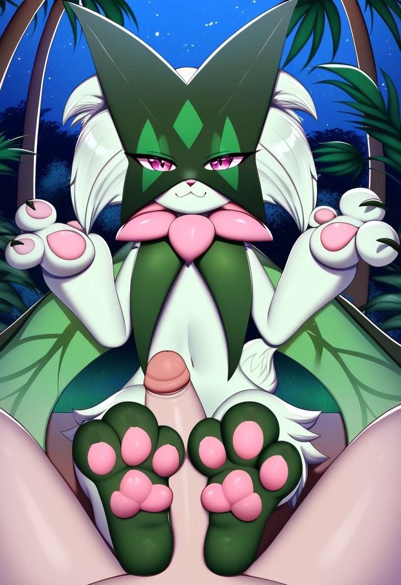ai_generated feet foot_fetish foot_play footjob meowscarada nintendo pawjob paws pokemon pokemon_(species) pov trainer uncensored