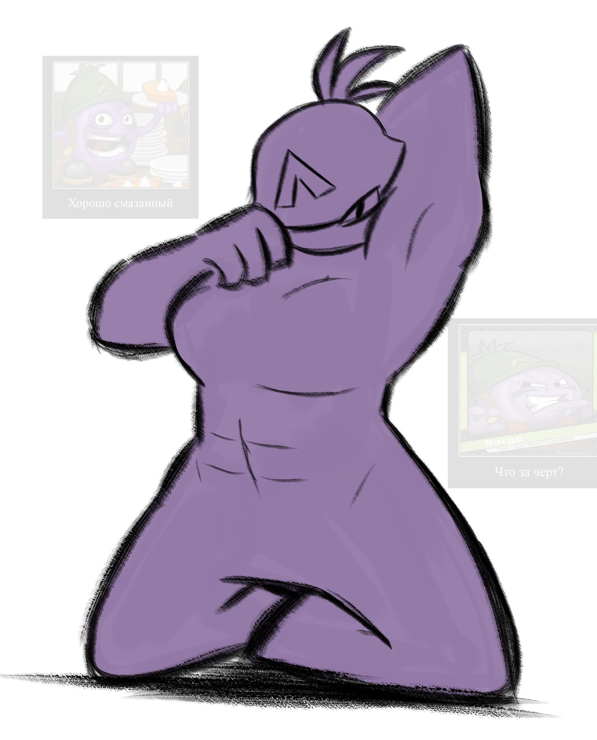 1boy alex_sableee color flipline_studios male male_only muscular muscular_male nude nude_male onion papa_louie sarge_(papa_louie) sketch video_game video_game_character video_game_franchise video_games villain