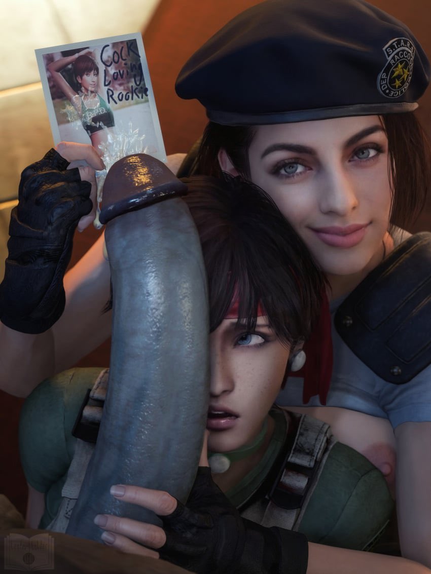 3d capcom female female_focus jill_valentine jill_valentine_(julia_voth) male mr_x penis rebecca_chambers resident_evil resident_evil_remake winterssfm