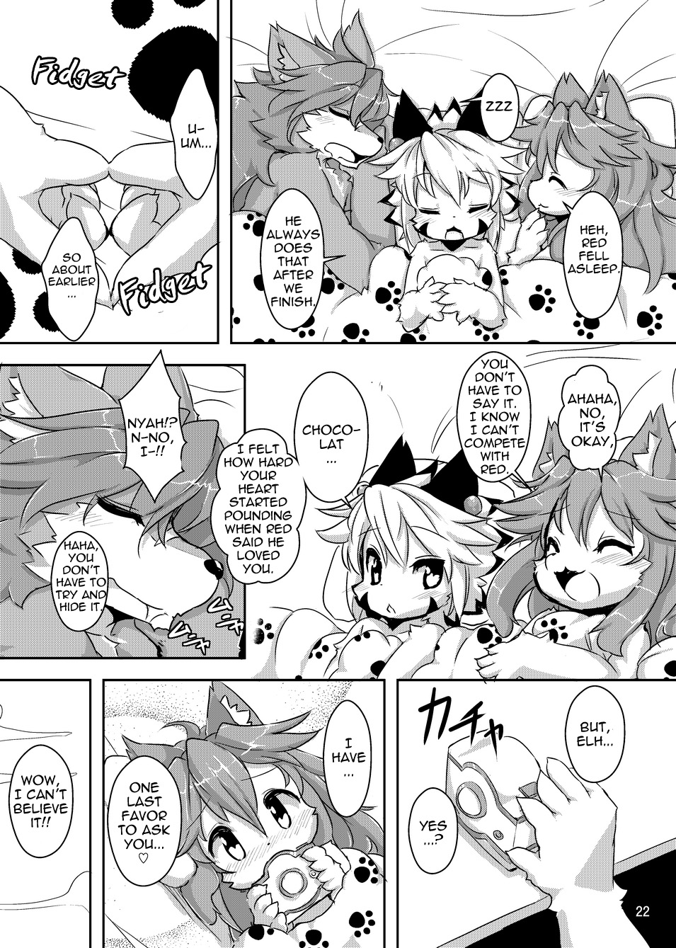 3-way canine censored chocolat_gelato competition elh_melizee elh_to_red_2 english_text feline female fingering incest male page_22 red_savarin right_to_left ro solatorobo yuri