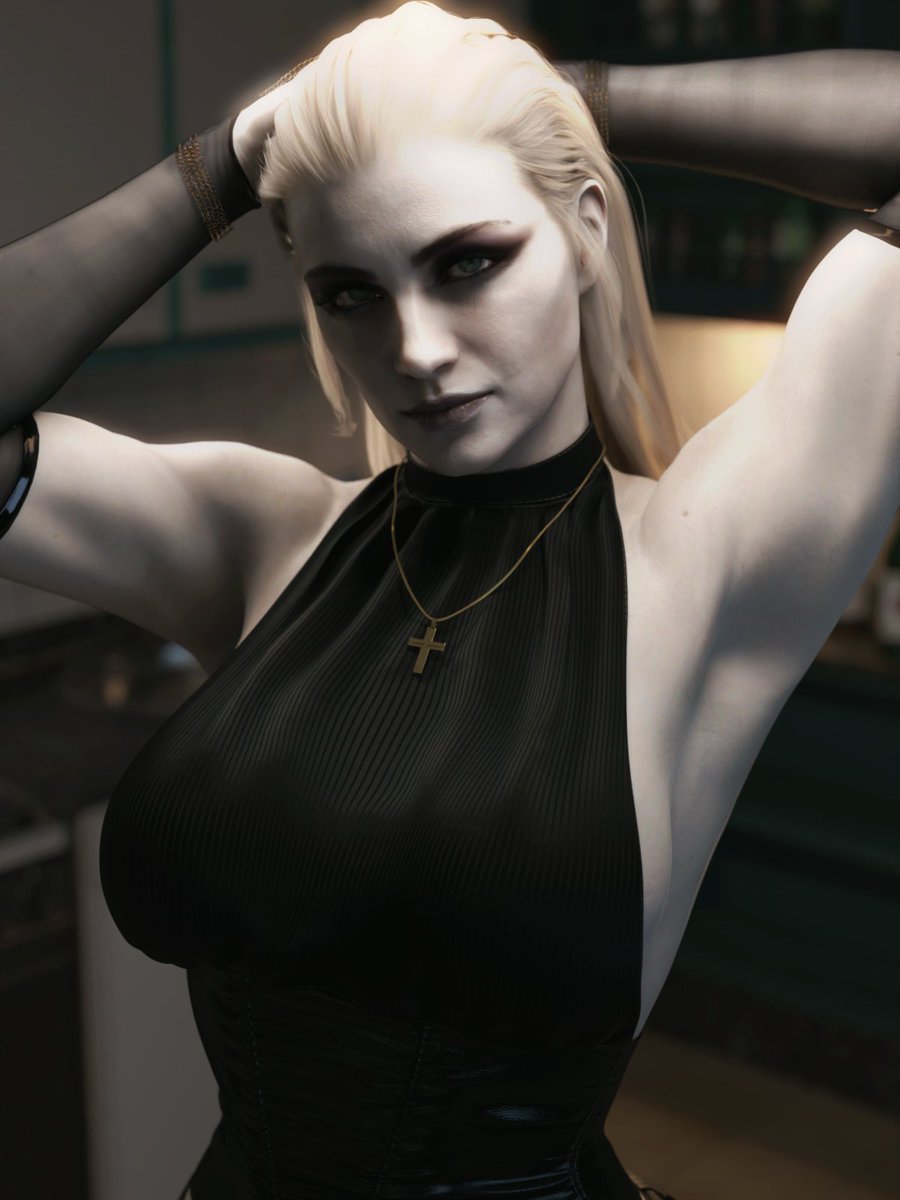 1girls 3d armpits big_ass big_breasts blonde_hair breasts bust busty capcom chest curvaceous curvy curvy_figure female female_focus hips hourglass_figure huge_breasts humanoid large_ass large_breasts legs light-skinned_female light_skin mature mature_female milf mother mother_miranda_(resident_evil) pale-skinned_female pale_skin platinum_blonde_hair resident_evil resident_evil_8:_village slim_waist thick thick_hips thick_legs thick_thighs thighs top_heavy voluptuous waist wide_hips word2