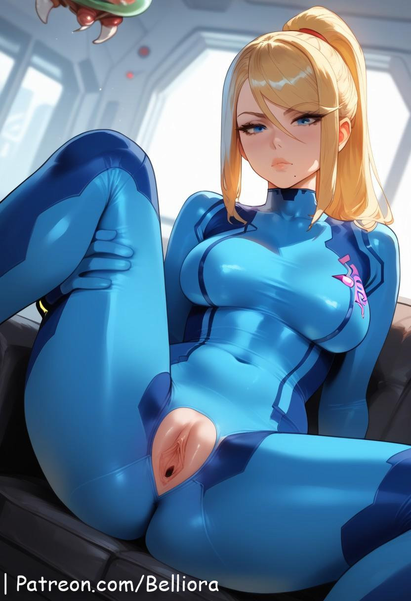 1girls, ai generated, artist name, ass, bangs, belliora, big ass, big breast, blonde hair, blue eyes, blush, breasts apart, clitoris, close mouth, collarbone, cowgirl position, exposed pussy, facial, fellatio gesture, female, female on cloth, heart, heart-shaped pupils, indoors, large breasts, long hair, looking at viewer, male, masturbation, metroid, mole, navel, nintendo, nude, patreon, patreon username, pink nipple, ponytail, pussy, saliva, samus aran, solo focus, spread legs, sweat, symbol-shaped pupils, testicles, thighs, uncensored, web address, zero suit, zero suit samus