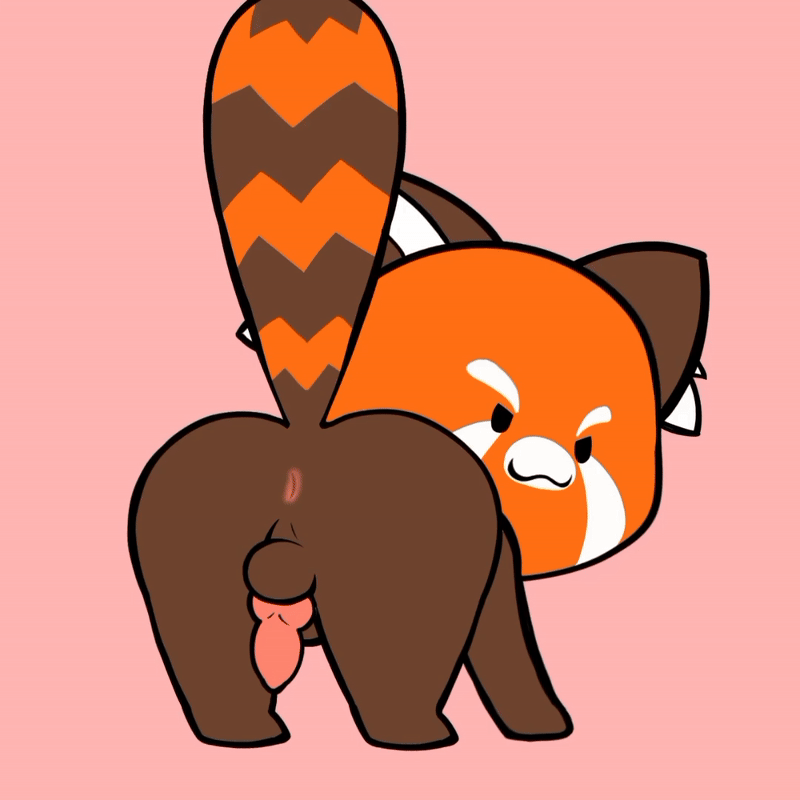 ass, ass focus, balls, brown fur, butt focus, chikn nuggit, cub, dick, exposed ass, male, male cub, male only, orange body, orange fur, small balls, small genitalia, small penis, smaller male, sody pop, sody pop (chikn nuggit), swaying balls, swaying penis, white fur, younger male