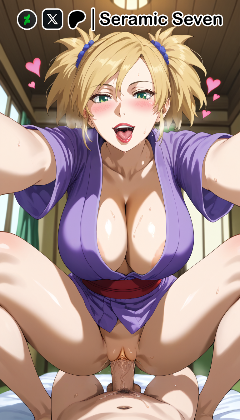 1boy 1boy1girls 1girls 2d ai_generated areola_slip big_breasts blonde_female blonde_hair blonde_hair_female boruto:_naruto_next_generations cowgirl_position female female_on_top female_penetrated green_eyes heart hearts_around_head large_breasts lipstick looking_at_viewer making_love male male/female male_pov milf mommy mommy_milkers naruto naruto_(series) naruto_shippuden open_mouth penis_in_pussy pov pov_male purple_kimono reaching reaching_out reaching_towards_viewer red_lips red_lipstick seramic_seven sex sexual_intercourse short_hair squatting temari vaginal_insertion vaginal_penetration vaginal_penetration vaginal_sex