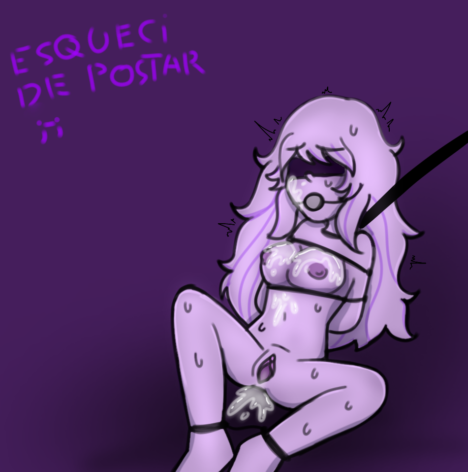 bondage female mundo_torajo oc purple_skin