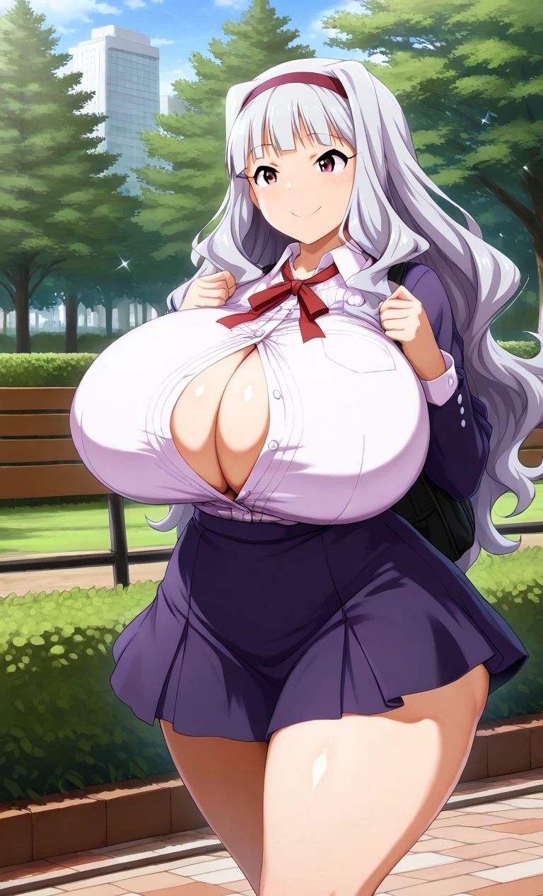 1girls ai_assisted ai_generated big_ass big_breasts breasts breasts_bigger_than_head curves curvy curvy_body curvy_female curvy_figure curvy_hips dominant_female enormous_breasts ftggtgg gigantic_breasts hairband huge_ass huge_breasts hyper_breasts idolmaster large_ass large_breasts massive_breasts request requested revealing_clothes school_uniform schoolgirl schoolgirl_uniform seducing seductive seductive_eyes seductive_look seductive_pose seductive_smile shijou_takane skirt solo solo_female solo_focus thick_ass thick_thighs unbuttoned unbuttoned_shirt white_hair