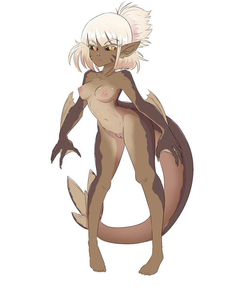 1girls female female_focus game_cg nude nude_female regulus_(artist) scalie shark_girl shark_humanoid solo starbreed tagme