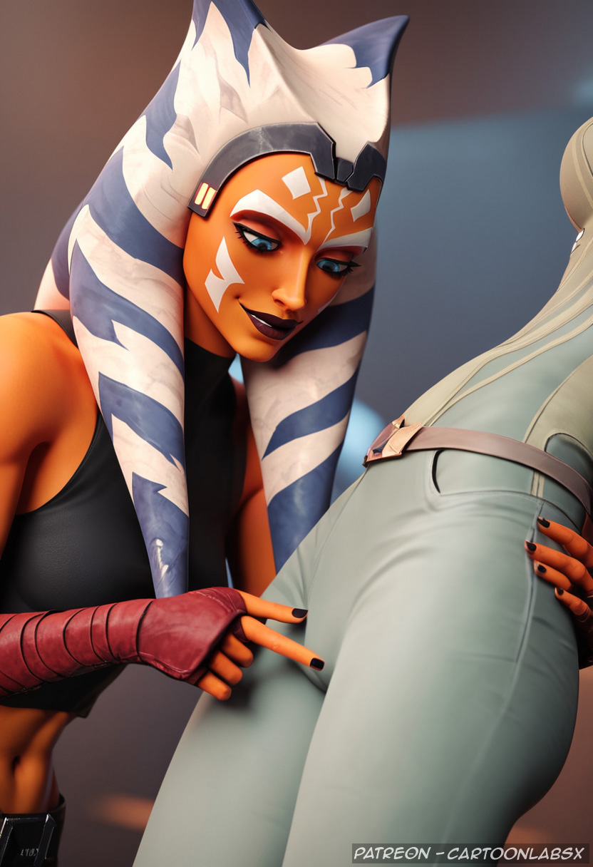 1girls 2girls ahsoka_in_exile ahsoka_tano ahsoka_tano_(imperial) ai_generated captured clone clone_wars d defeat defeated defeated_villainess fantasy female female_only patreon patreon_username petite skinny slim star_wars toned toned_female