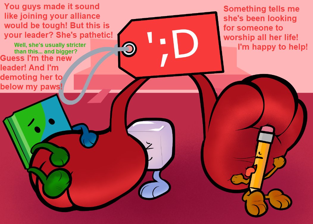 3girls amused battle_for_dream_island big_paws black_eyes blob_feet blue_body blue_fur book_(bfdi) disregardigan emoticon foot_fetish holding_one_leg_up holding_onto_partner hotel hugging_paws ice_cube_(bfdi) leader lesbian licking_paws milf multicolored_body multicolored_fur object_show object_shows on_knees orange_body orange_fur pencil_(bfdi) price_tag_(bfdi) red_background red_body red_fur smothering teamwork text tongue tongue_out twitter_link white_eyes