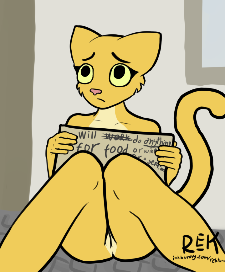 anthro begging feline female fur furry katia_managan khajiit nude outside prequel pussy rek sad solo the_elder_scrolls video_games