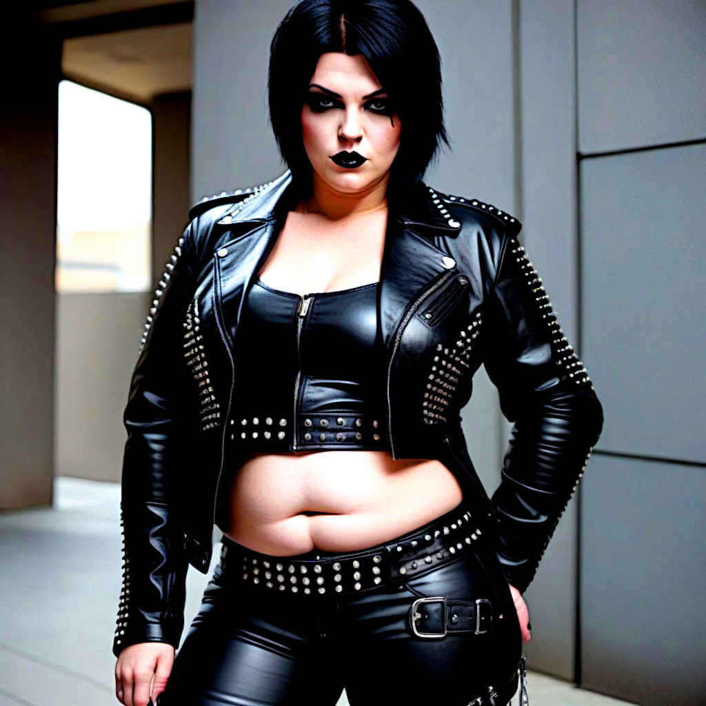 ai_generated biker_girl leather tagme