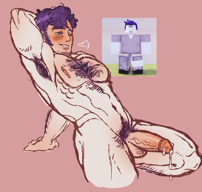 1boy, armpit hair, blush, cum, forsaken (roblox), gdddashka, guest 1337 (forsaken), guest 1337 (the last guest), hairy, hairy chest, hairy male, male, male only, pubic hair, reference image, roblox, roblox game, robloxian, solo male, tagme