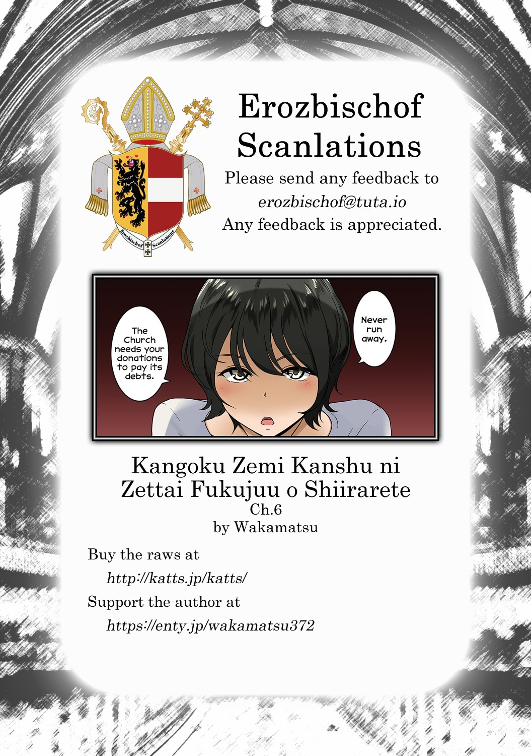 anime erozbischof_scanlations hentai kangoku_zemi_kanshu_ni_zettai_fukujuu_o_shiirarete manga wakamatsu