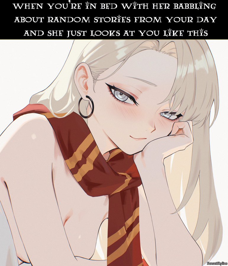 1girls, draco malfoy, draco malfoy (redteneri), harry potter, malfoid, naked, scarf