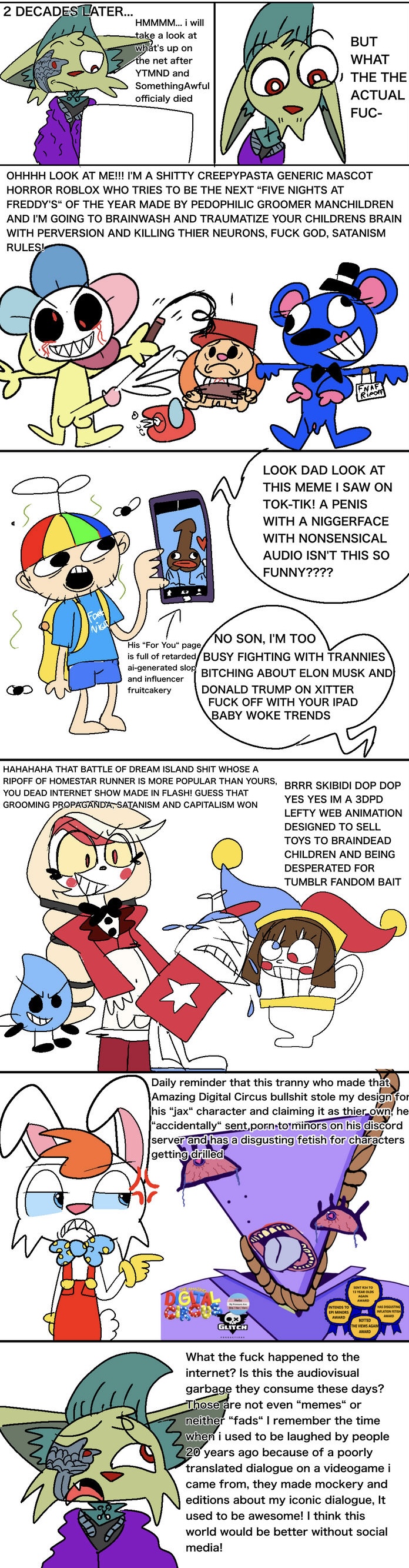 among_us cats_(zero_wing) cringe critique dandy's_world female five_nights_at_freddy's friday_night_funkin futanari gen_alpha gen_z hazbin_hotel hi_res homestar_runner male mascot_horror meme mockery nostalgic parody profanity raped roblox soft_horror svenniehoek the_amazing_digital_circus zero_wing zoomers