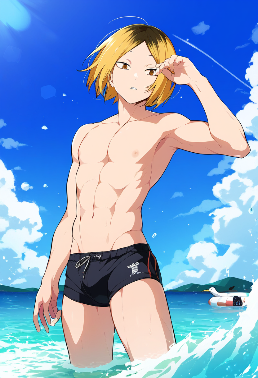 ai_generated akira_(pixiv63815367) gay haikyuu!! kenma_kozume male tagme yaoi