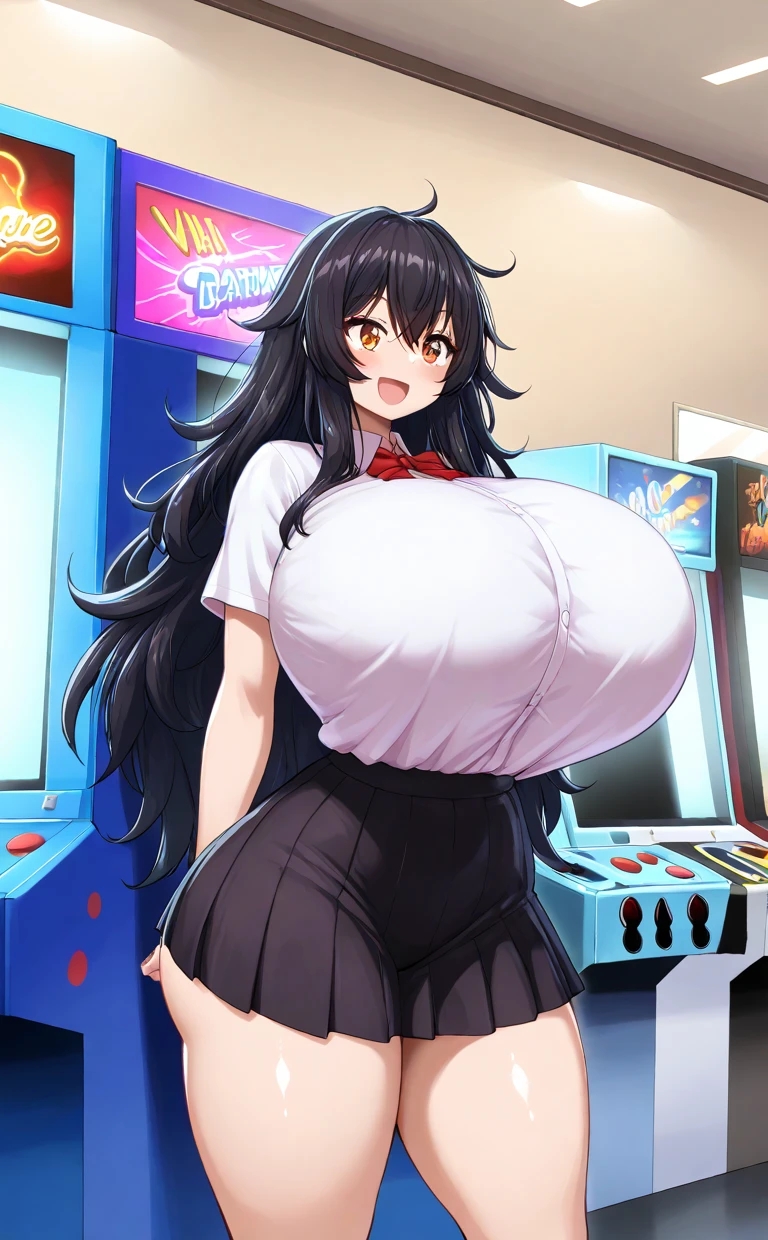 1girls ai_assisted ai_generated amber_eyes arcade big_ass big_breasts black_hair breasts breasts_bigger_than_head curvaceous curves curvy curvy_body curvy_female curvy_figure curvy_hips dominant_female dress enormous_breasts ftggtgg gigantic_breasts happy huge_ass huge_breasts hyper_breasts large_ass large_breasts massive_breasts red_hair school_uniform schoolgirl seducing seductive seductive_eyes seductive_look seductive_pose seductive_smile shirt skirt solo solo_female solo_focus sorceress_sophia tail thick_ass thick_thighs two_tone_hair villain villainess