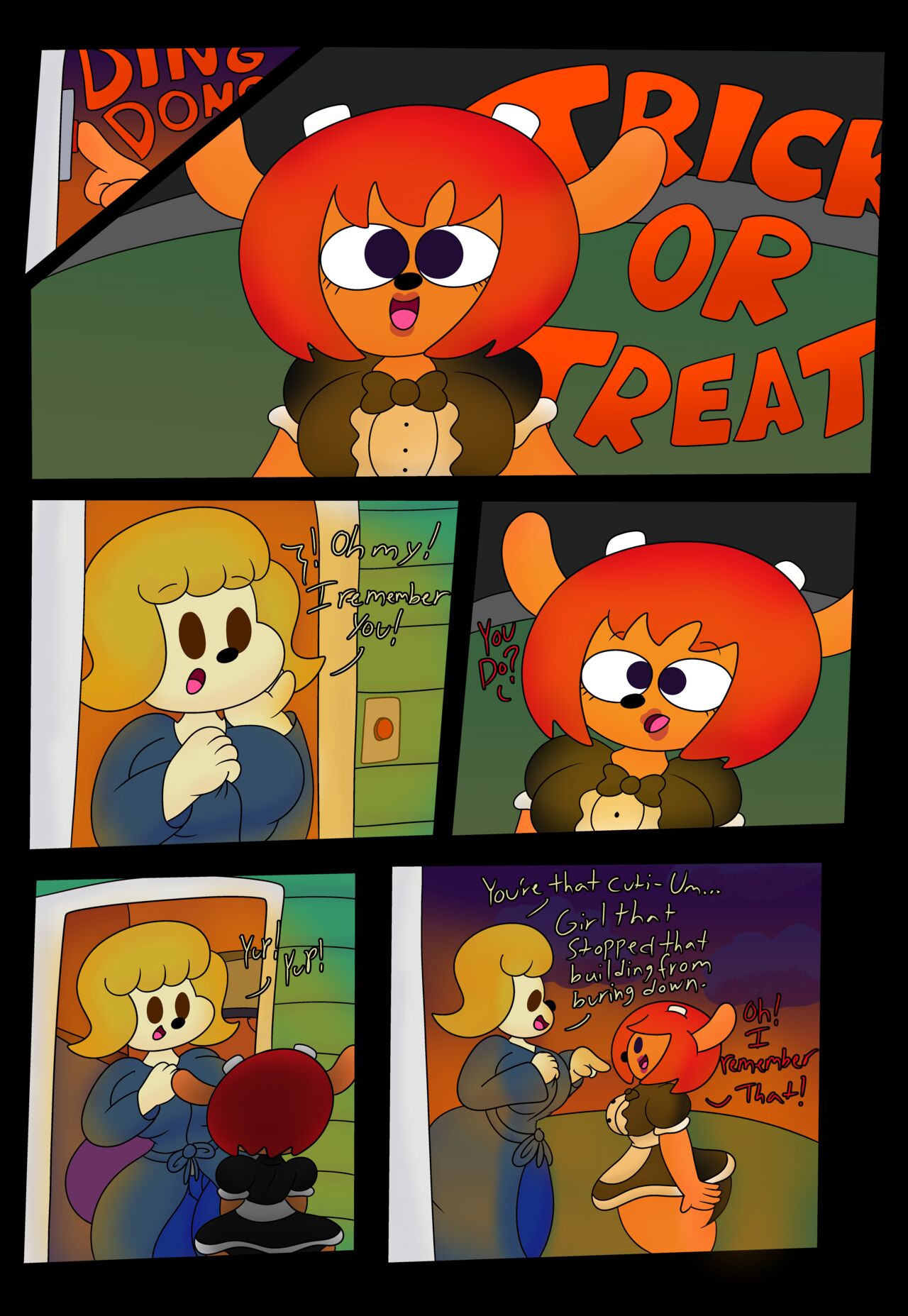 3barts big_breasts comic halloween lammy_lamb lesbian maid mama_parappa parappa_the_rapper playstation sony sony_corporation sony_interactive_entertainment um_jammer_lammy yuri