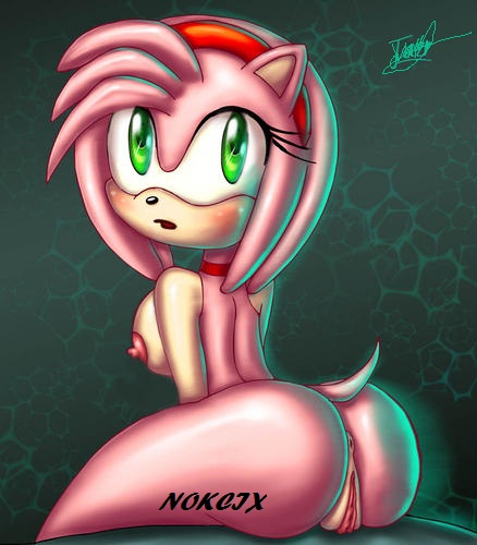 amy_rose anthro anus ass breasts cute female fur furry furry_only green_eyes hedgehog innocenttazlet naked nokcix nude pussy sega solo sonic_(series) sonic_the_hedgehog_(series) tail the_other_half