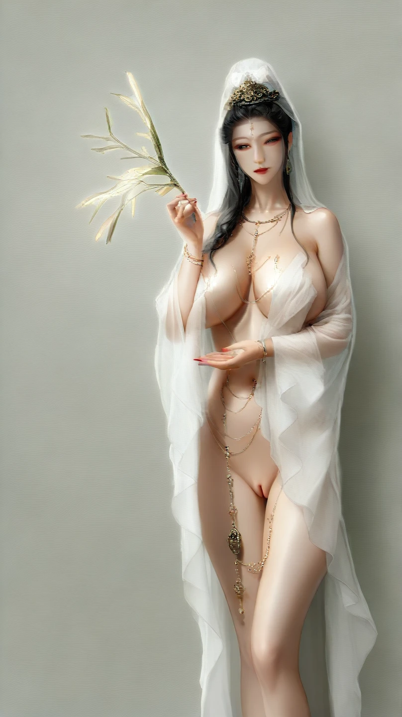 ai_generated artistic artistic_nude aura avalokitesvara bare_body bare_skin beautiful_composition bodhisattva buddhism chinese_mythology curvy detailed_breasts detailed_nipples detailed_pussy detailed_skin detailed_vulva devotional divine divine_backdrop divine_feminine eastern_mythology ethereal fantasy_style floating_in_air flowing_robe full_buttocks full_nudity goddess golden_light graceful guan_yin guanyin halo high_resolution highly_detailed holy holy_aura kannon large_breasts lotus mythology quan_yin religious sacred sacred_nudity serene soft_lighting spiritual spiritual_eroticism temple_clouds worship_reverence 观音