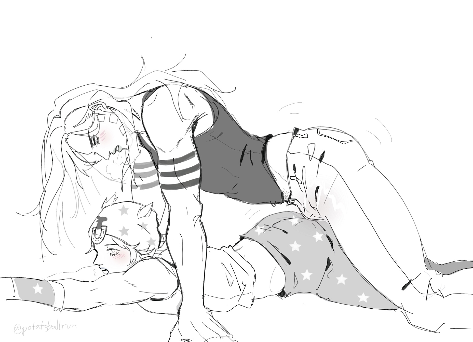2boys, clothed, gay, gyro zeppeli, johnny joestar, jojo's bizarre adventure, male, male only, male/male, steel ball run, yaoi