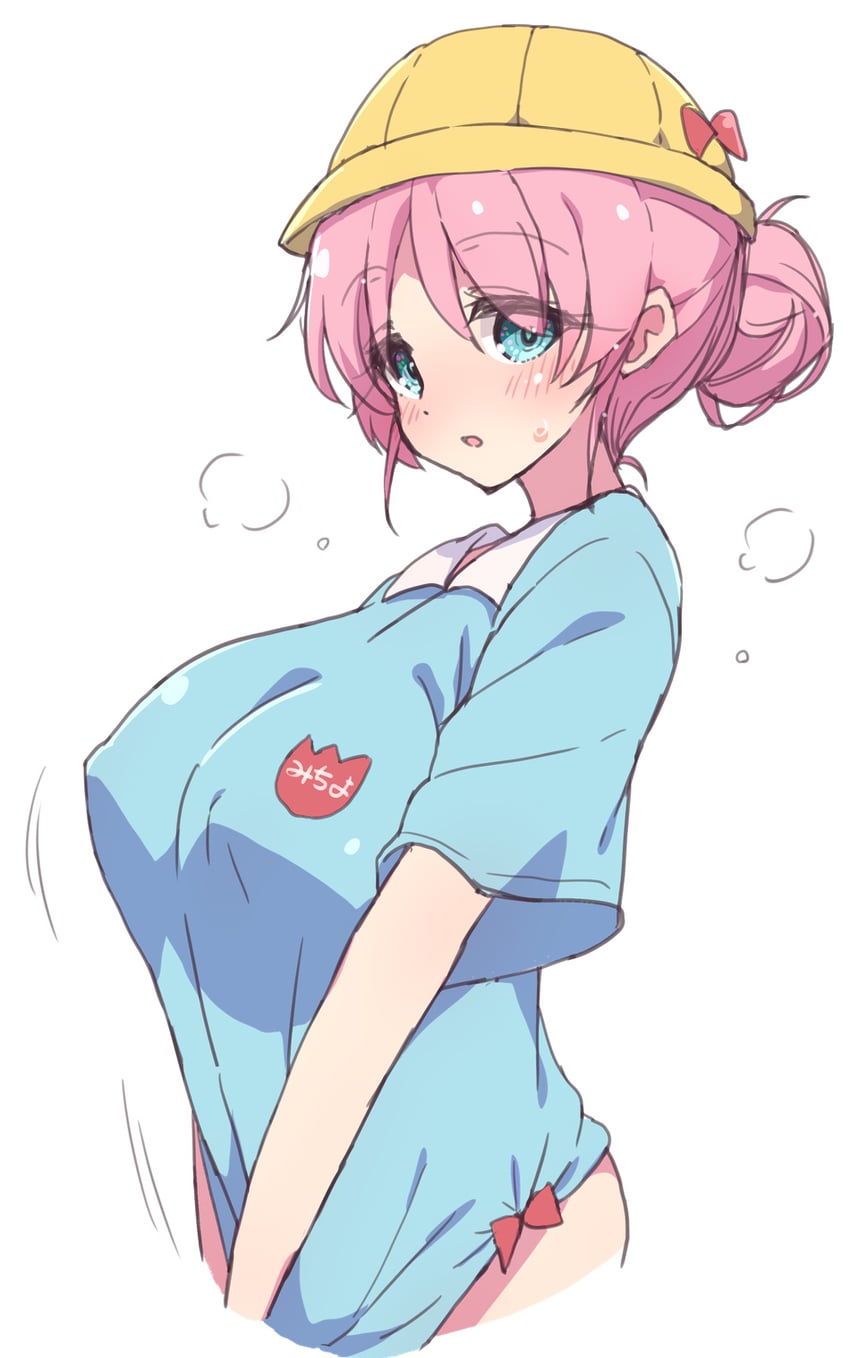 1girls, big breasts, bocchi the rock!, breasts, female, gotou michiyo, melty pot, pink hair, tagme