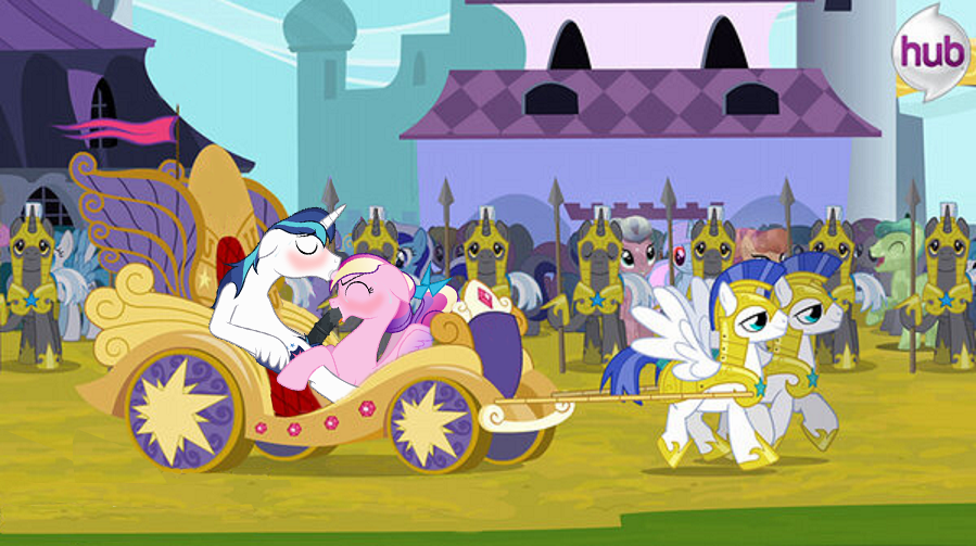 big_penis blush equine female friendship_is_magic horn_sucking horse horsecock male my_little_pony oral penis princess_cadance_(mlp) public royal_guard_(mlp) shining_armor_(mlp) sucking