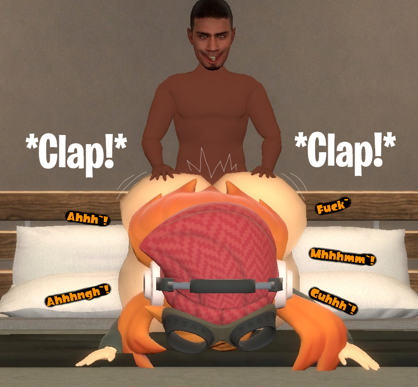 ass_cheeks ass_jiggling bbc bed big_ass big_ass_cheeks big_booty big_butt bubble_ass bubble_butt female kaibernation meggy_spletzer sex_in_bedroom smg4 soldaat10