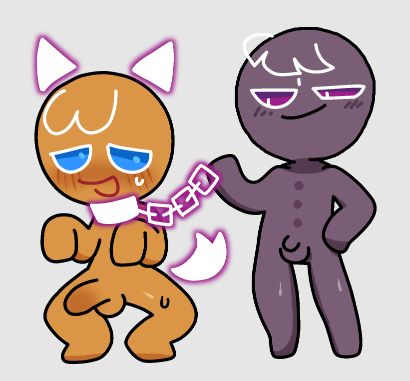 collar cookie_run cookie_run_kingdom dick dog_collar dog_ears dog_tail fan_character gay gingerbrave motelgore oc pet_play