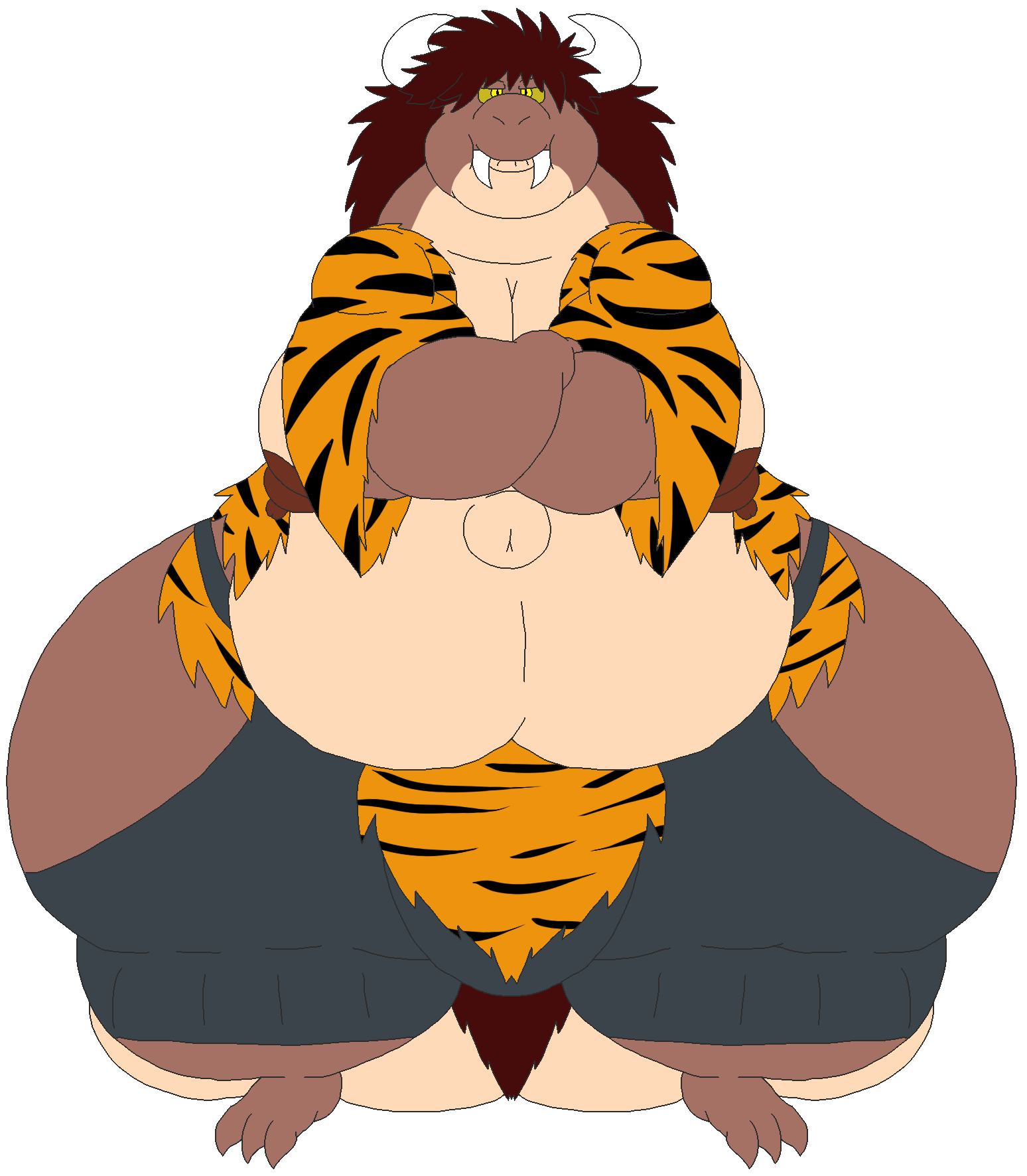 alythewolfcat anthro asian_mythology balls belly big_balls big_belly big_bulge big_nipples bulge clothed clothing demon dingo_ameyama east_asian_mythology fangs genitals hi_res horn huge_balls huge_belly huge_bulge huge_hips huge_moobs hyper hyper_balls hyper_belly hyper_bulge hyper_genitalia hyper_hips japanese_mythology lizard male mythology navel nipples oni outie_navel overweight overweight_male reptile scalie shaggy_hair skimpy solo teeth wide_hips yellow_eyes yellow_sclera yokai