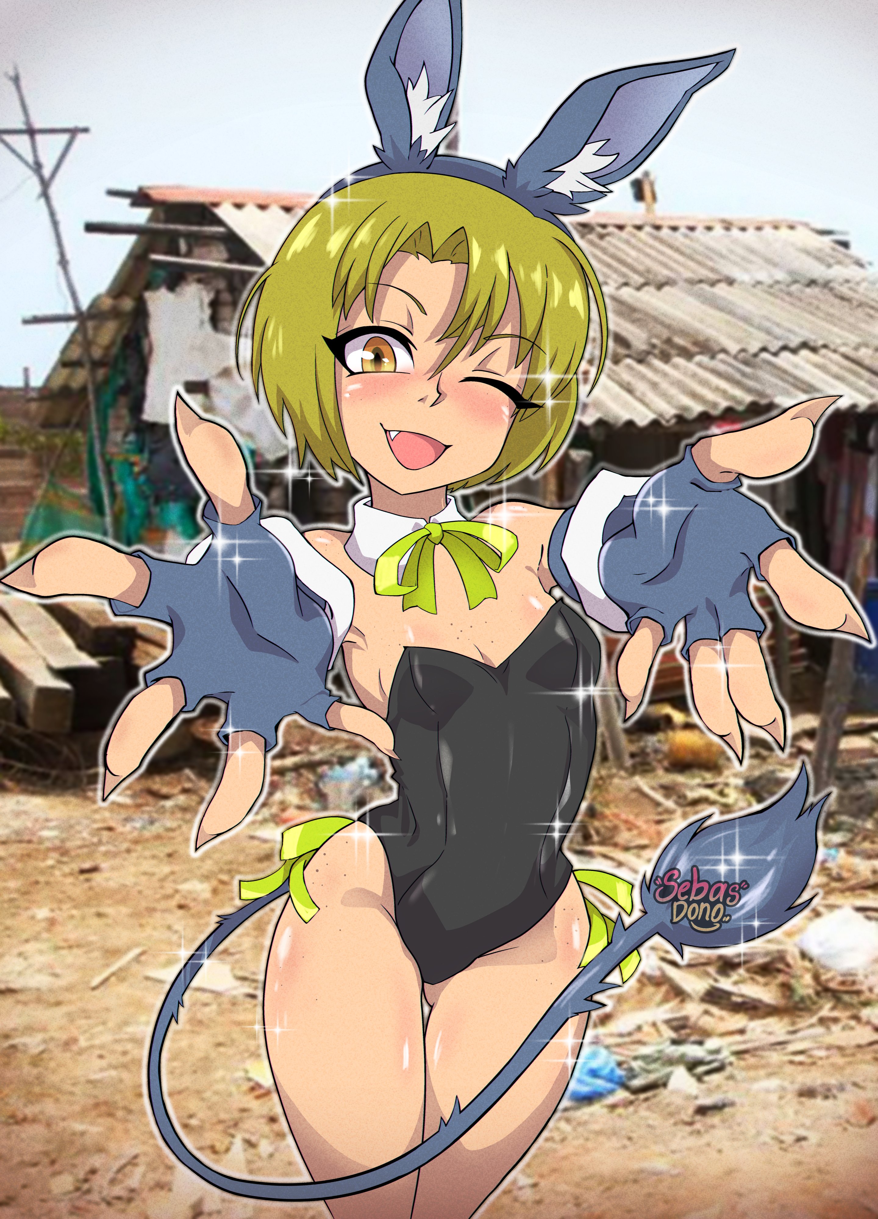 brown eyes, bunnysuit, colombian, donkey ears, donkey tail, fake animal ears, female, female focus, fingerless gloves, flat chest, freckles, green hair, green ribbons, hispanic, hispanic virtual youtuber, indie virtual youtuber, latam virtual youtuber, light skin, light-skinned female, neckwear, ribbon, ryumivt, sebasdono, short hair, small breasts, smile, suit, twitch, twitch.tv, virtual youtuber, vtuber, yellow eyes, youtube, youtube hispanic