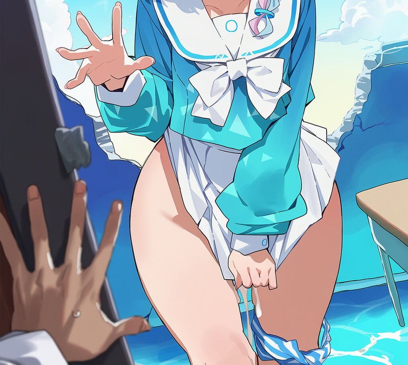 ai generated, arona (blue archive), betrayal, blue archive, caught, caught in the act, cheating, cheating female, cheating girlfriend, cuckold, cuckold pov, cuckolding, light-skinned female, netorare, ntr, pale-skinned female, sex, tagme