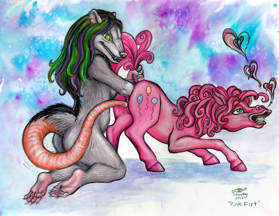 anthro ass chewtoy equine female feral friendship_is_magic horse my_little_pony pinkie_pie_(mlp) pony sex