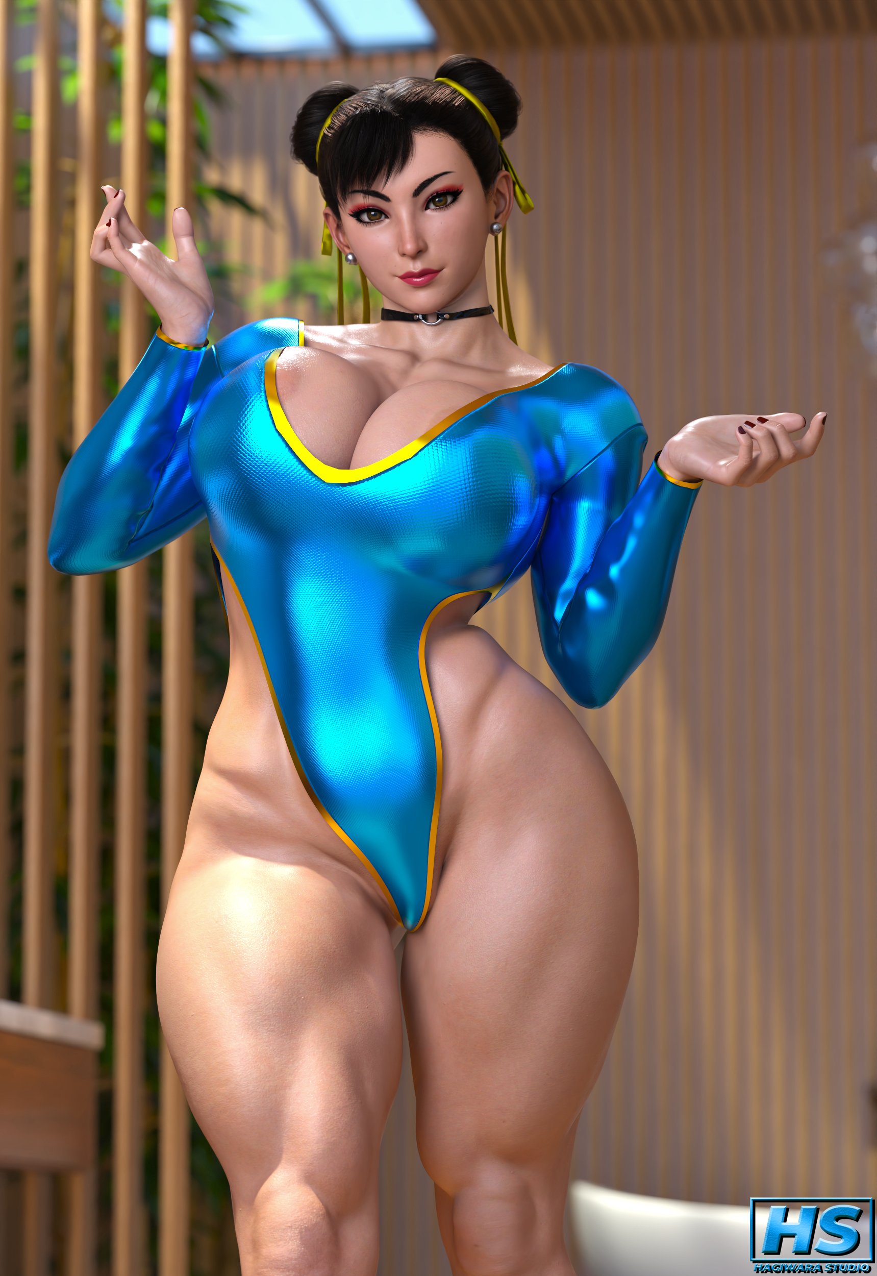 1girls, 3d, ass, big ass, big breasts, breasts, capcom, chun-li, female, female only, hagiwara studio, mature female, milf, muscular, muscular female, solo, straight hair, street fighter, street fighter 6, tagme, thick thighs