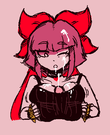 big breasts, boobjob, brawl stars, breasts, cleavage, cum, cum on breasts, cum on face, cum on hair, cumshot, female, jargoavz (artist), male, melodie (brawl stars), paizuri, penis, pink hair, supercell, titjob