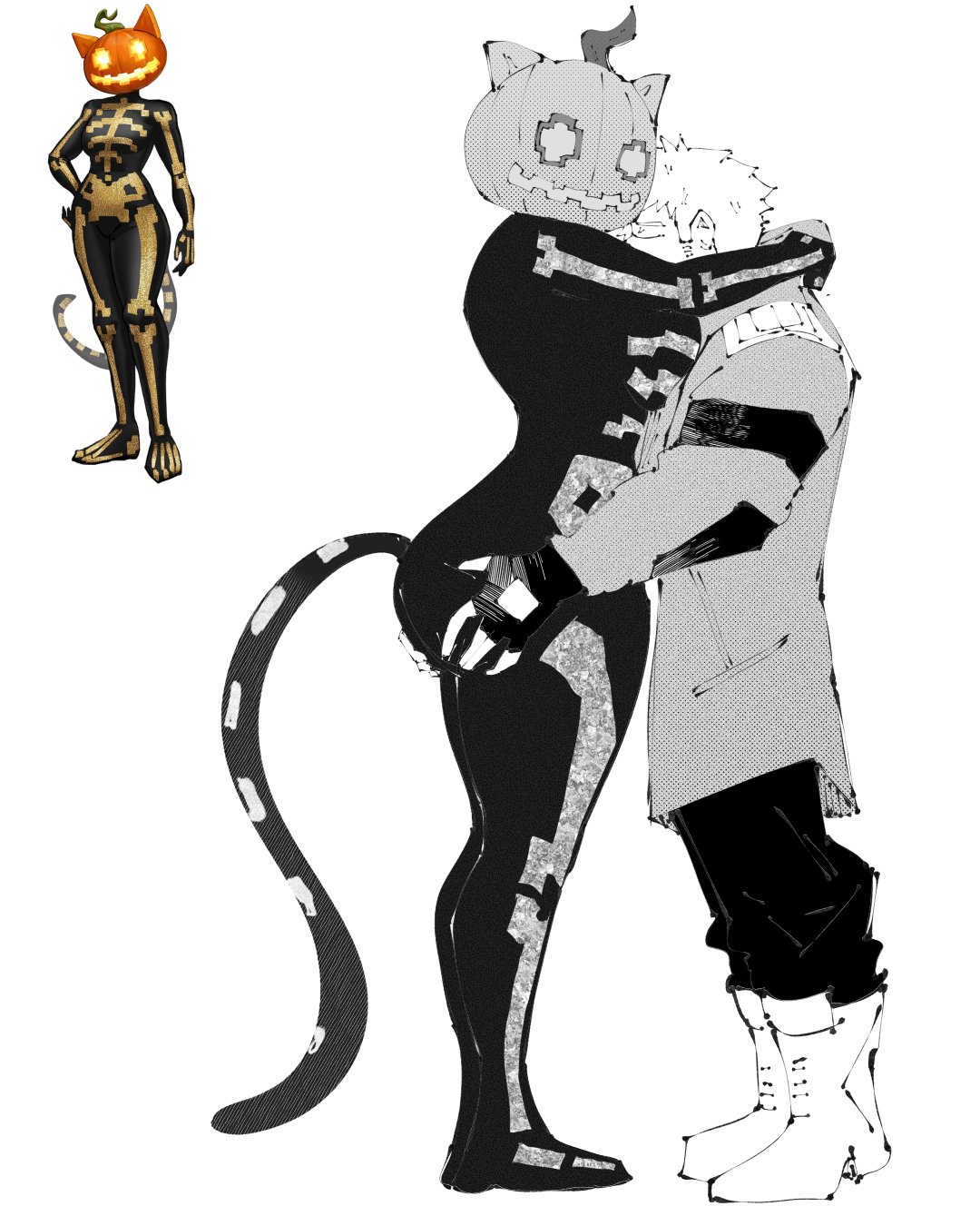 1boy, 1girls, ass, ass focus, big ass, big butt, clothed, clothed female, clothed male, female, fortnite, fortnite: battle royale, height difference, hug, large ass, large butt, light skin, light-skinned male, male, miregeist, size difference, spice (fortnite), taller female, taller woman, ulterior motives