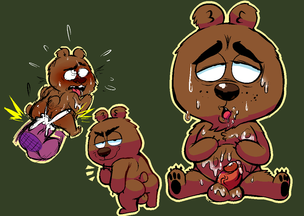 anthro balls brickleberry cum cum_in_ass cum_in_balls cum_inside cum_on_face cum_on_stomach disembodied_penis humanoid_penis male male_only malloy_(brickleberry) mammal penetration penis torquewintress ursid yaoi