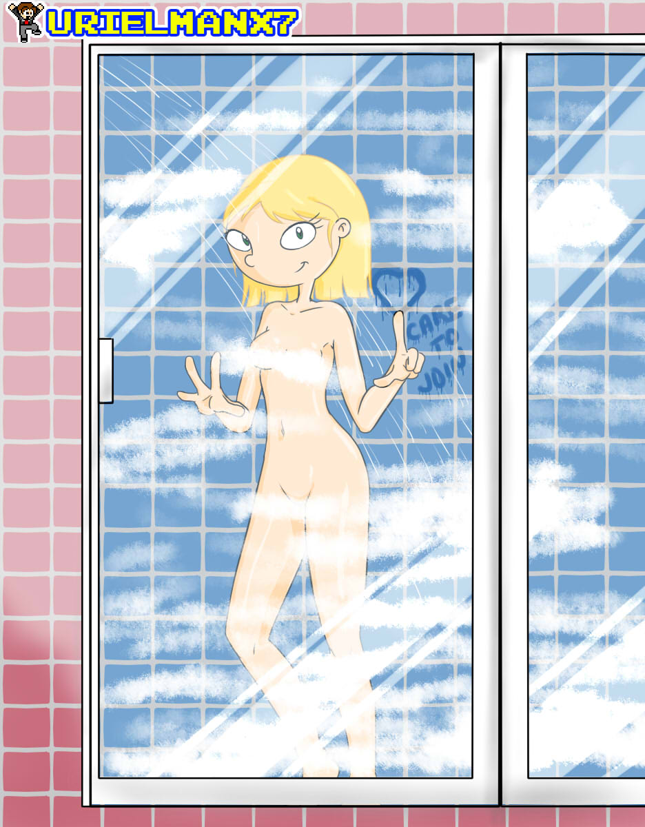 1girls blonde_hair convenient_censoring hey_arnold! nickelodeon olga_pataki shower tagme urielmanx7