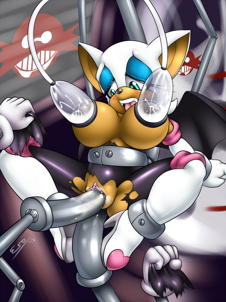 anal blush breasts dildo double_penetration female forced furry lactation machine mechanical milking_machine pherociouseso rape ripped_clothing robot robotnik rouge_the_bat sega sex_machine sex_toy sonic_(series) spread_legs spreading torn_clothes vaginal_penetration