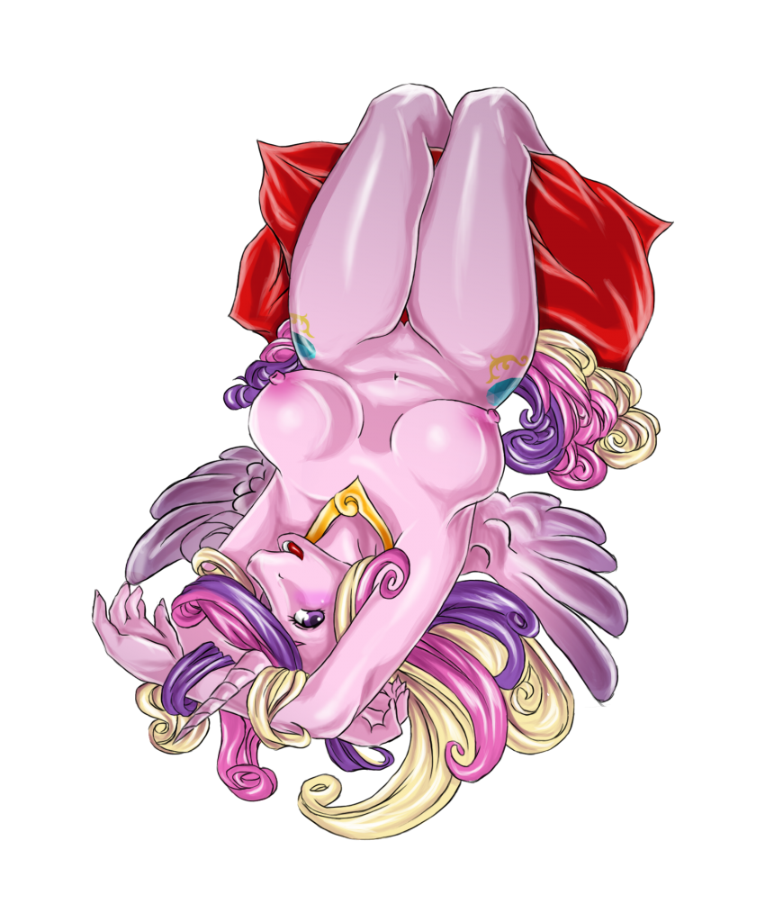 anthro breasts ecchipandaa equine female friendship_is_magic horse my_little_pony necklace pillow pony princess_cadance_(mlp) pussy