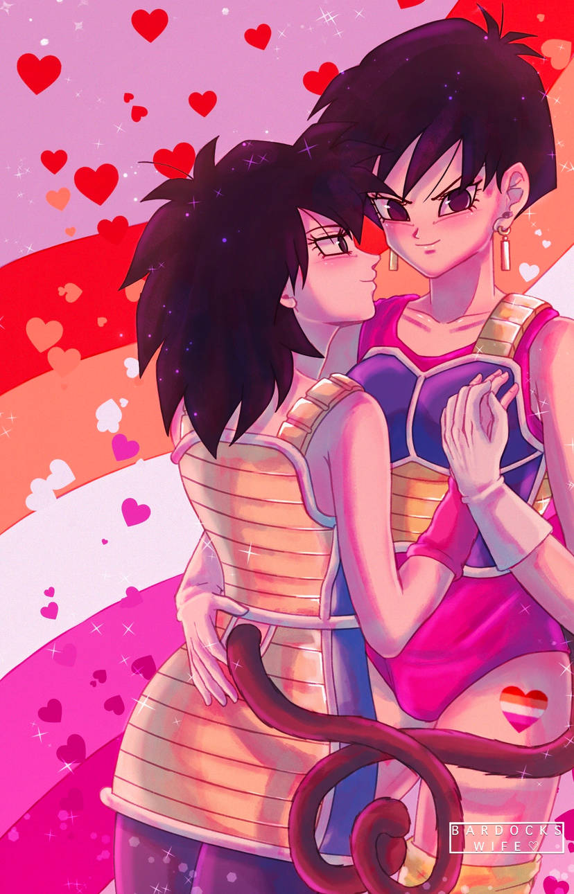 cute dragon_ball dragon_ball_super dragon_ball_z gine imminent_sex lesbian_couple seripa yuri