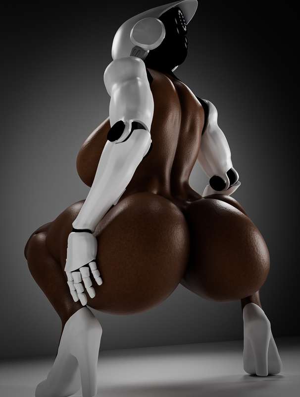 3d, 3d (artwork), alternate version available, ass focus, big ass, big breasts, busty, busty female, curvaceous female, female, female only, haydee, haydee (game), high heels, naked, naked female, robot, robot girl, squatting, steamy3d, thick thighs, video game character, voluptuous, voluptuous female