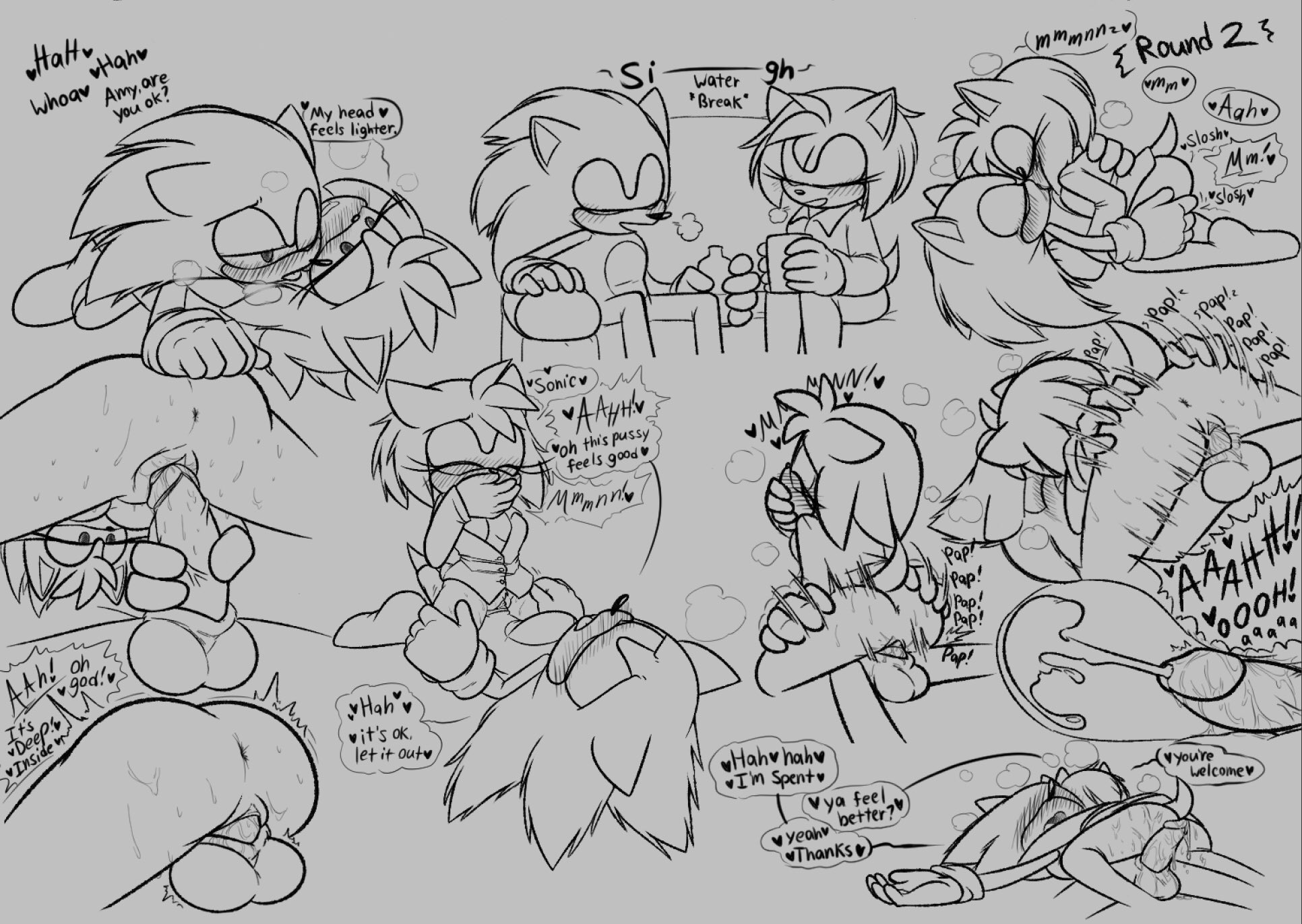 1boy, 1girls, amarperre, amy rose, anthro, anthro on anthro, anthro only, anus, balls, blush, cock, cowgirl position, cum, cum in pussy, cum inside, cumming, cumming while penetrating, cumshot, dialogue, duo, english text, eulipotyphlan, female, hedgehog, internal, internal cumshot, male, male/female, mammal, moaning, motion blur, motion lines, penetration, penis, sega, sex, sonic (series), sonic the hedgehog, sonic the hedgehog (series), straight, straight sex, text, vaginal penetration, x-ray